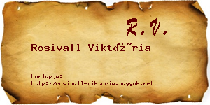 Rosivall Viktória névjegykártya